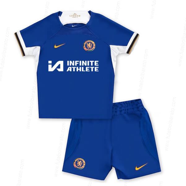 Camisa Chelsea Home Kit de futebol infantil 23/24