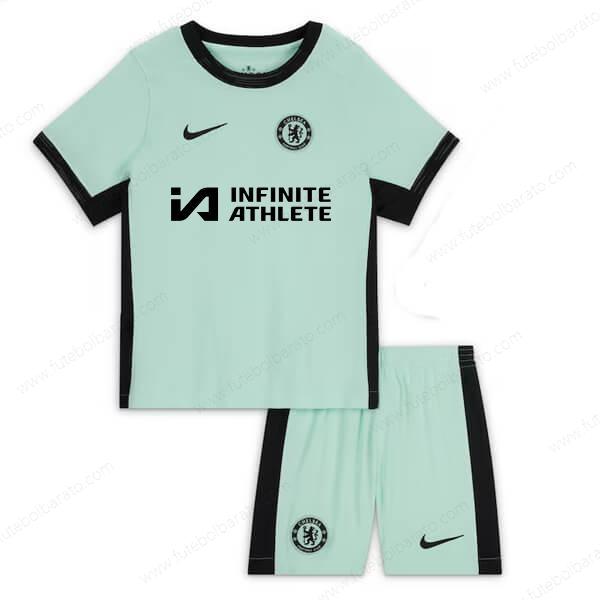 Camisa Chelsea Third Kit de futebol infantil 23/24