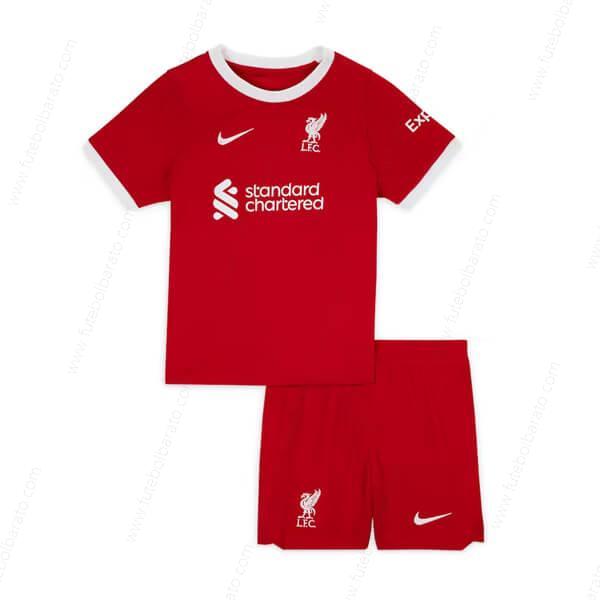 Camisa Liverpool Home Kit de futebol infantil 23/24