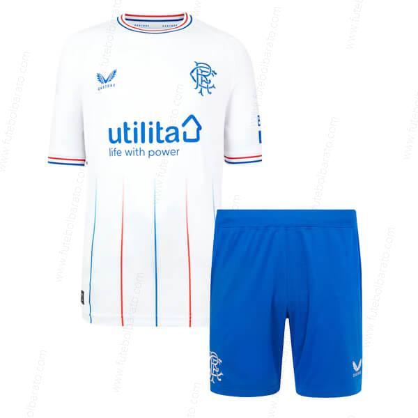 Camisa Rangers Away Kit de futebol infantil 23/24