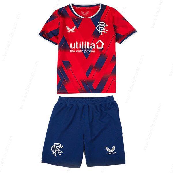 Camisa Rangers Fourth Kit de futebol infantil 23/24