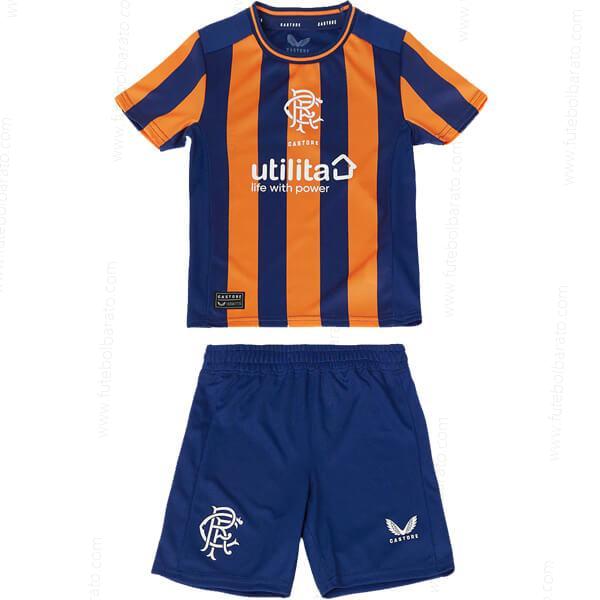 Camisa Rangers Third Kit de futebol infantil 23/24